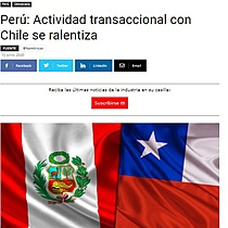 Per: Actividad transaccional con Chile se ralentiza